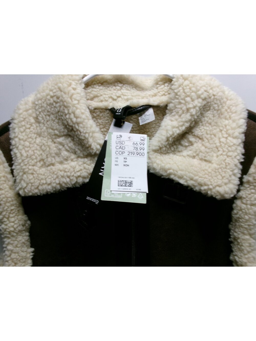 Divided Womens Faux Fur Sherpa Vest Size XS
